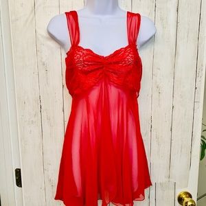 Vintage Gold Label Victoria’s Secret Red Nightie
